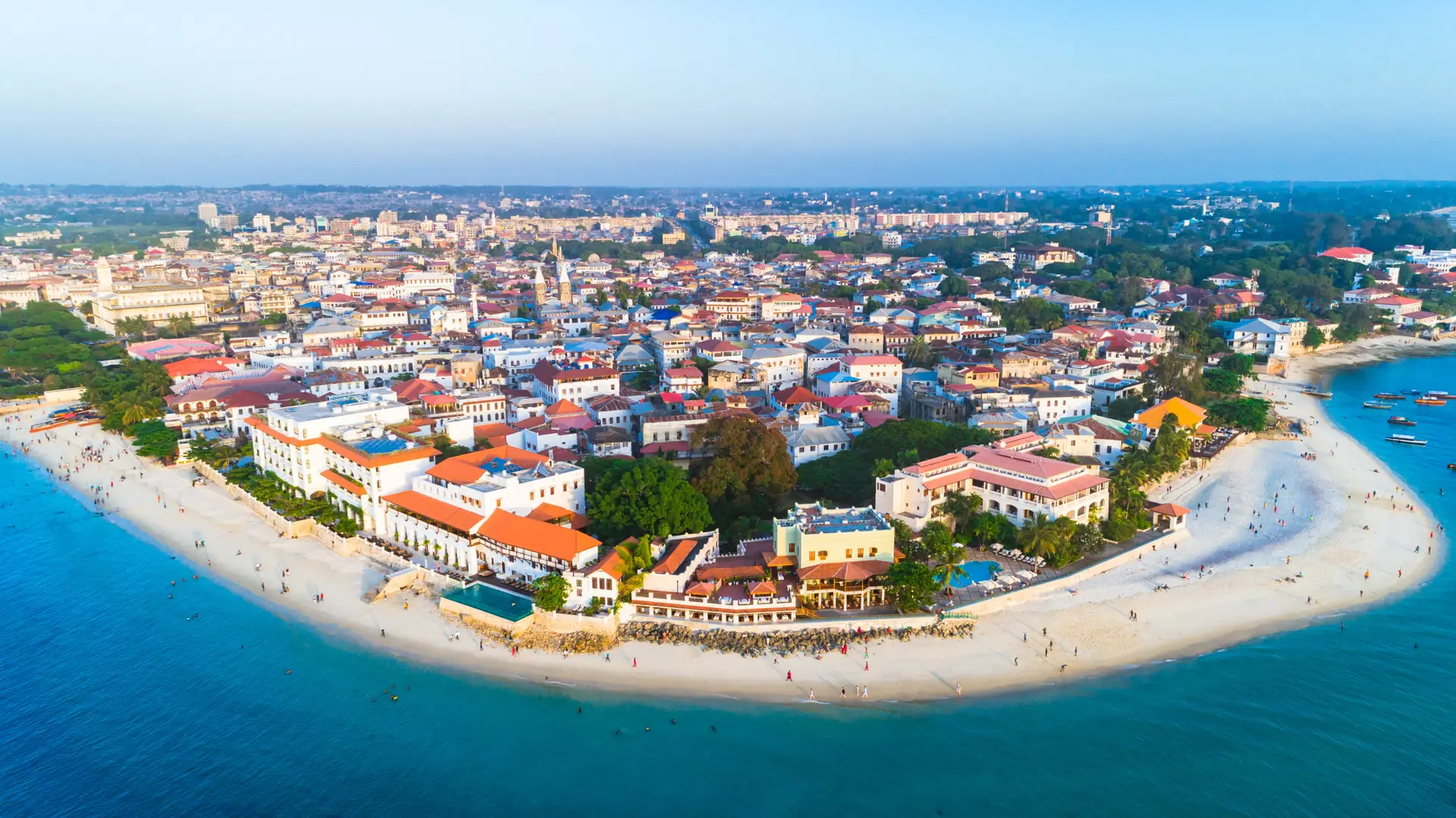 Photo aérienne de Stone Town Zanzibar